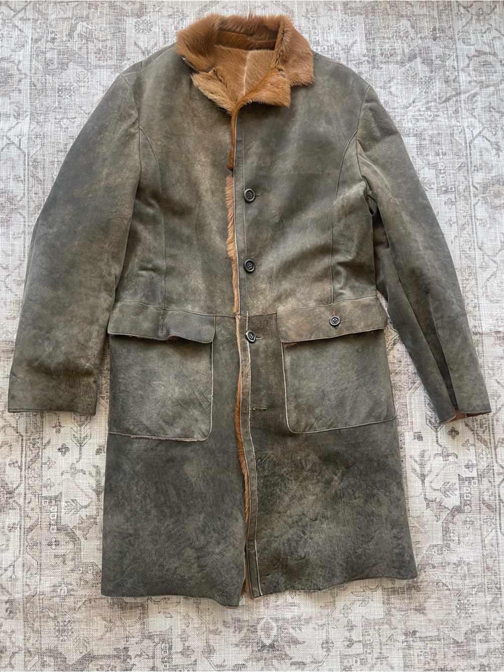 Pal Zileri Natural Leather Fur Coat - Picture 6 of 14